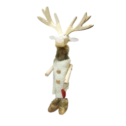 Renifer Łoś Figurka Świąteczna w ubranku 51cm